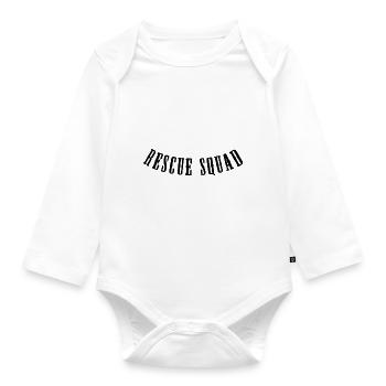 Rescue Squad - Organic Longsleeve Baby Bodysuit - white - Front