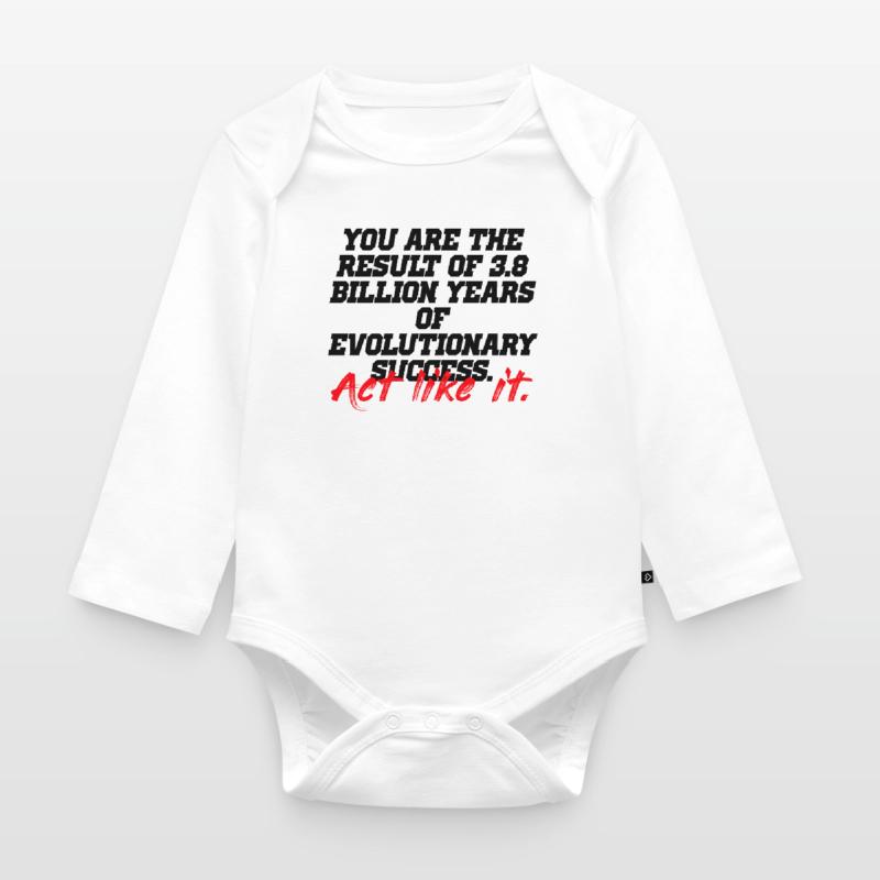 act like it evolution Organic Longsleeve Baby Bodysuit