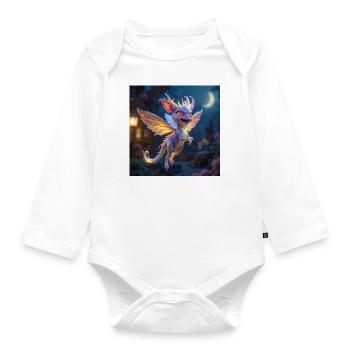 Liluna - Baby Bio-Langarm-Body - Weiß - Vorne