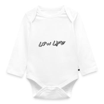 Low Life - Organic Longsleeve Baby Bodysuit - white - Front