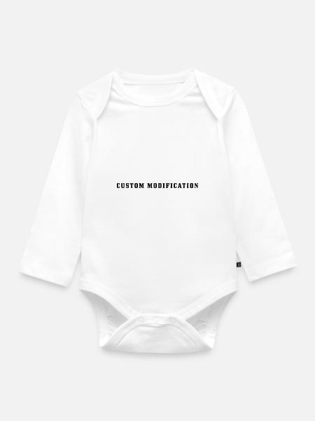Custom Modification - Baby Bio-Langarm-Body - Weiß