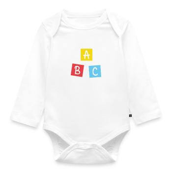 ABC - Body Bébé bio manches longues - blanc - Devant