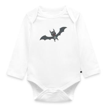 Chauve-souris - Body Bébé bio manches longues - blanc - Devant
