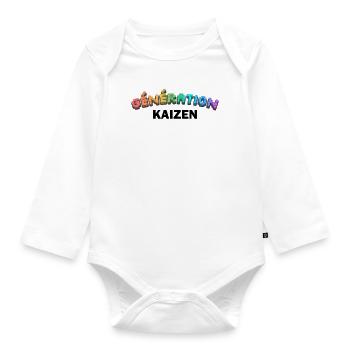 GENERATION KAIZEN XL - Baby Bio-Langarm-Body - Weiß - Vorne
