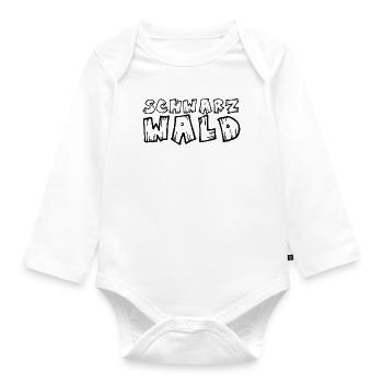Schwarzwald | Gebirge | Wandern | Urlaub - Baby Bio-Langarm-Body - Weiß - Vorne