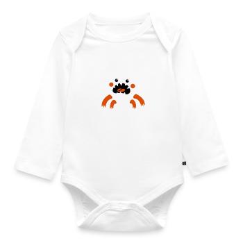 Bonjour Effrayant - Body Bébé bio manches longues - blanc - Devant