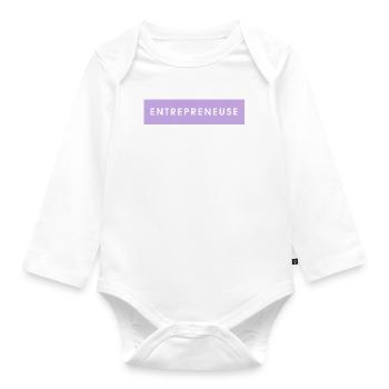 Entrepreneur - Organic Longsleeve Baby Bodysuit - white - Front