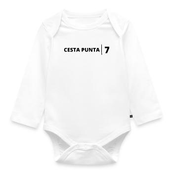 CESTA PUNTA 7 - JEU DE PELOTE BASQUE - Body Bébé bio manches longues - blanc - Devant