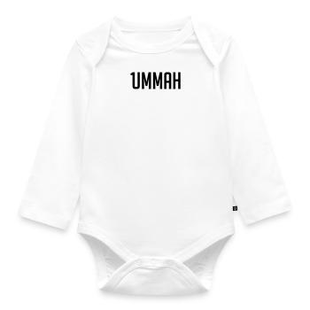 1ummah BLK - Baby Bio-Langarm-Body - Weiß - Vorne