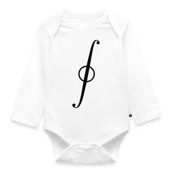 Kurvenintegral - Baby Bio-Langarm-Body - Weiß - Vorne
