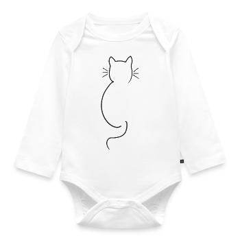 Katzenfreunde - Baby Bio-Langarm-Body - Weiß - Vorne