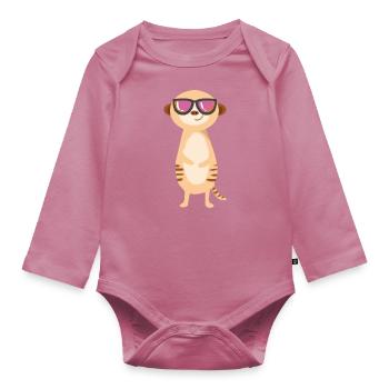 Cool Man - Baby Bio-Langarm-Body - Mauve - Vorne