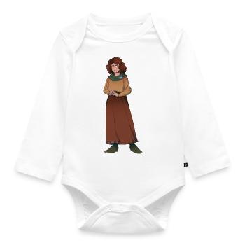 Julia - Baby Bio-Langarm-Body - Weiß - Vorne