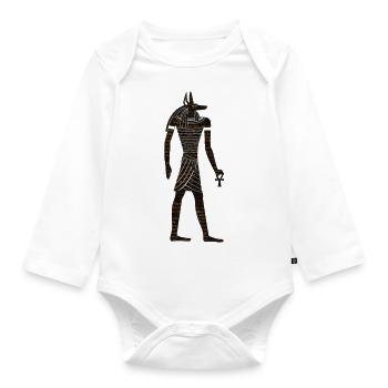 Ägypten Ägypten Isis Pharaonen Pharaonen Pyramide Afrika - Baby Bio-Langarm-Body - Weiß - Vorne