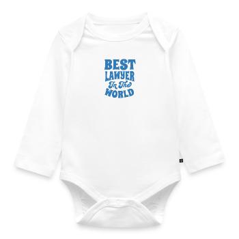 Lawyer - T-Shirt - Expressing Legal Competence - Organic Longsleeve Baby Bodysuit - white - Front
