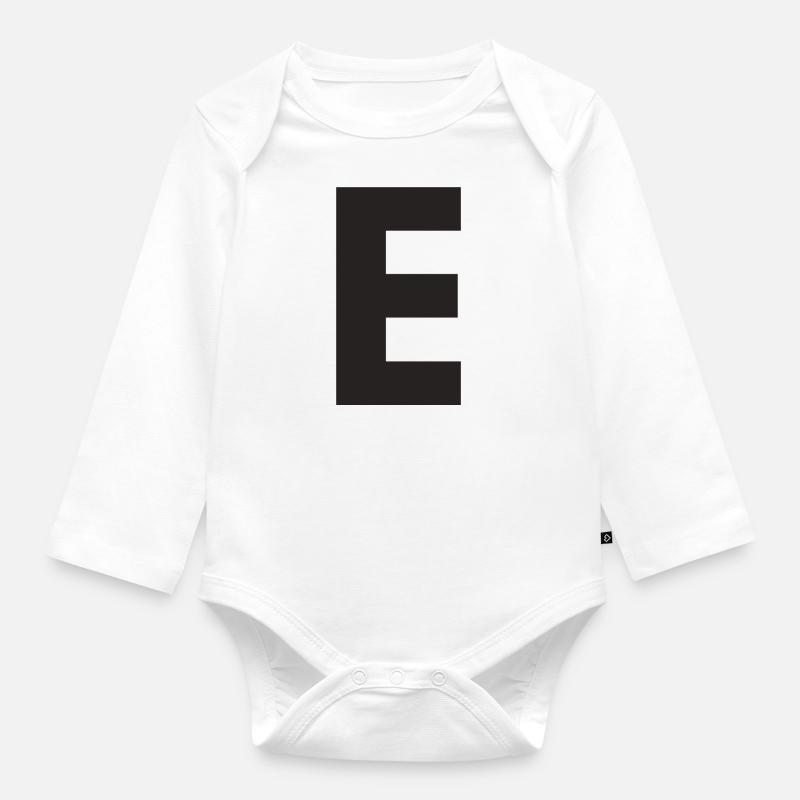 E - Baby Bio-Langarm-Body - Weiß
