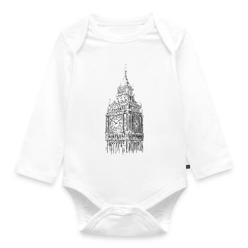 Big Ben - Organic Longsleeve Baby Bodysuit - white - Front