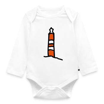 Phare d'Amrum - Body Bébé bio manches longues - blanc - Devant