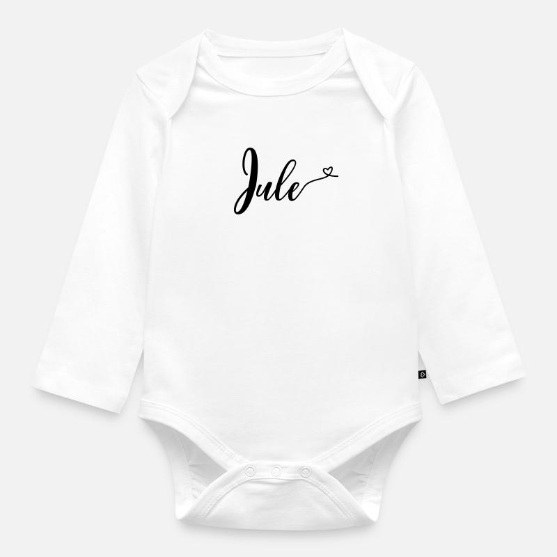 jule - Baby Bio-Langarm-Body - Weiß