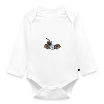 Axt - Baby Bio-Langarm-Body - Weiß - Vorne