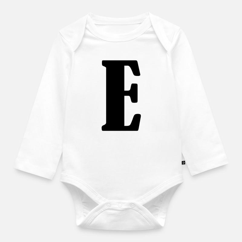 E - Baby Bio-Langarm-Body - Weiß