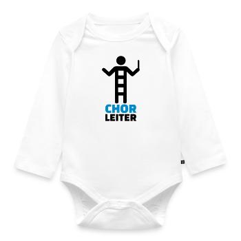 Choir - Organic Longsleeve Baby Bodysuit - white - Front