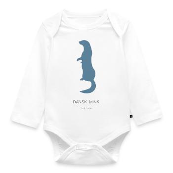 Danish Mink - Organic Longsleeve Baby Bodysuit - white - Front
