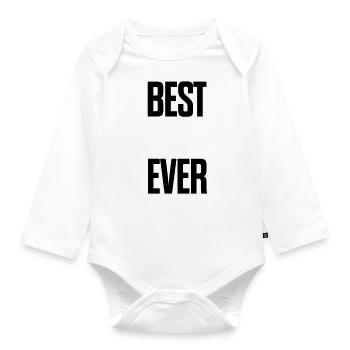 Meilleur papa - Body Bébé bio manches longues - blanc - Devant
