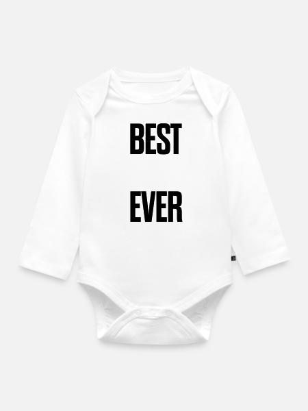 Bester Vater - Baby Bio-Langarm-Body - Weiß