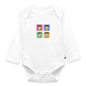 Lunettes de soleil Otter Squad Cool Otter Squad - Body Bébé bio manches longues - blanc - Devant