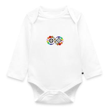 Completion of the cycle of creation - Organic Longsleeve Baby Bodysuit - white - Front