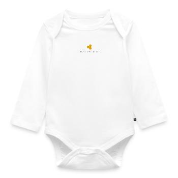Save the bees - Baby Bio-Langarm-Body - Weiß - Vorne