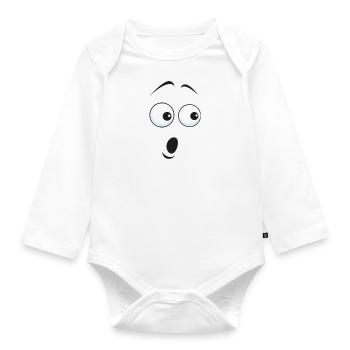 Shock Design - Organic Longsleeve Baby Bodysuit - white - Front