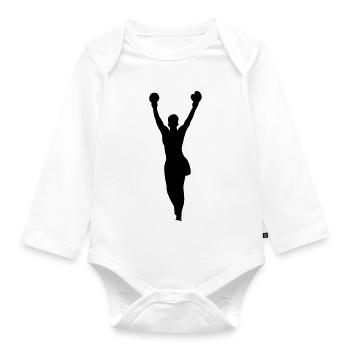Boxen Boxen - Baby Bio-Langarm-Body - Weiß - Vorne