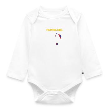 Philippinen Filipina Stolz Flagge Pinay I Geschenk - Baby Bio-Langarm-Body - Weiß - Vorne