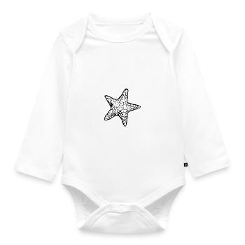 Meerestiere - Baby Bio-Langarm-Body - Weiß - Vorne