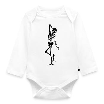 Modellbau - Baby Bio-Langarm-Body - Weiß - Vorne