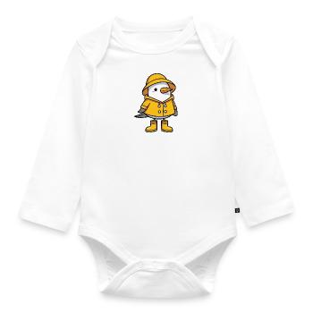 Bottes en caoutchouc imperméables Seagull - Body Bébé bio manches longues - blanc - Devant
