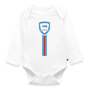 Strasbourg football club - Organic Longsleeve Baby Bodysuit - white - Front