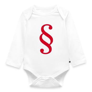 Law Lawyer Paragraph Lawyer Court Law - Organic Longsleeve Baby Bodysuit - white - Front