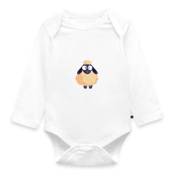Trans Sheep Transgender Trans Pride Transsexual - Organic Longsleeve Baby Bodysuit - white - Front