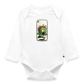 Connected 24/7 - Organic Longsleeve Baby Bodysuit - white - Front