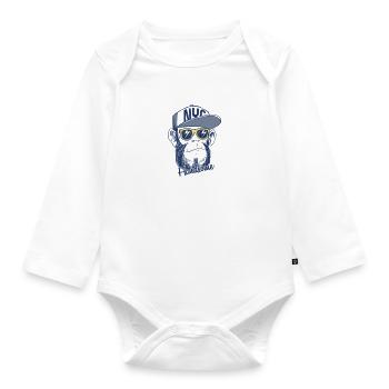 NYC New T-shirt - Body Bébé bio manches longues - blanc - Devant