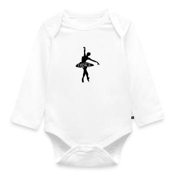 danse - Body Bébé bio manches longues - blanc - Devant