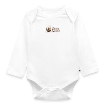 Pittiplatsch PlatschQuatsch braun 2024 - Baby Bio-Langarm-Body - Weiß - Vorne