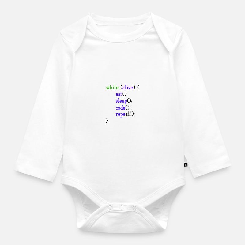 Informatiker - Baby Bio-Langarm-Body - Weiß