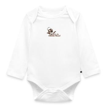 Pittiplatsch 2D Ach, du meine Nase - Baby Bio-Langarm-Body - Weiß - Vorne