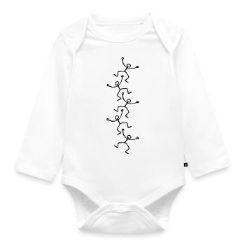 Figuren / figures - Baby Bio-Langarm-Body - Weiß - Vorne