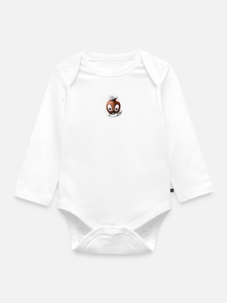 Pittiplatsch 3D - Baby Bio-Langarm-Body - Weiß