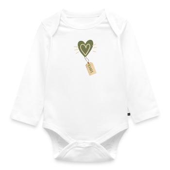 Label Love - Baby Bio-Langarm-Body - Weiß - Vorne